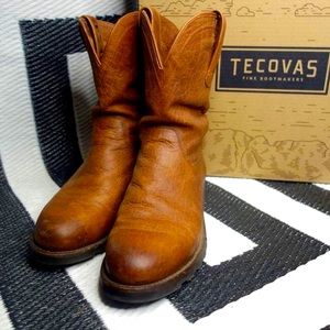 Tecovas Stockton bison hide work boot size 10.5
